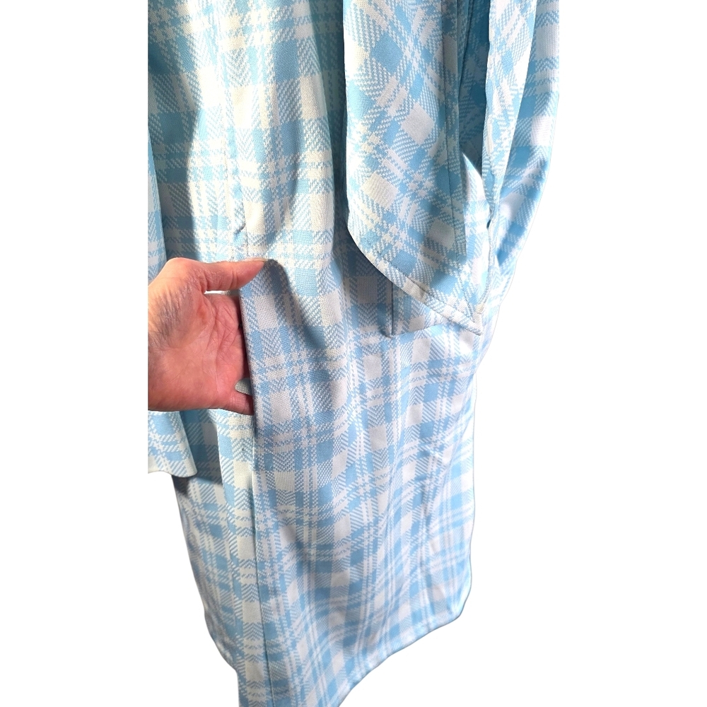 Vintage Hand Made 1960's Plaid Shirt Dress - Picture 7 of 9